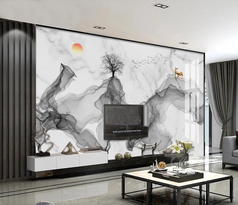 3D Pastel Ink Ribbon 750 Wall Murals