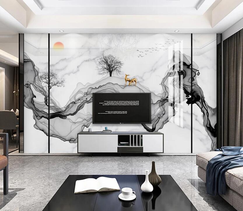 3D Rich Ink Ribbon 749 Wall Murals