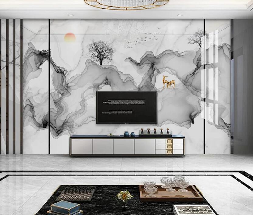 3D Withered Tree 748 Wall Murals