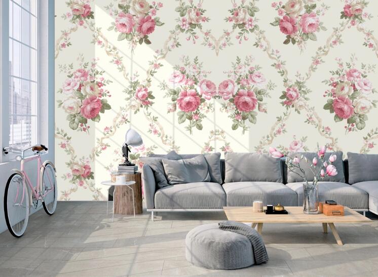 3D Rose Connection 444 Wall Murals