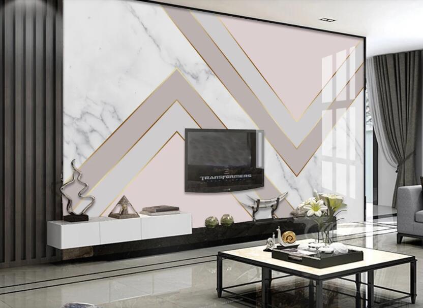 3D Elegant Layered Triangle 736 Wall Murals