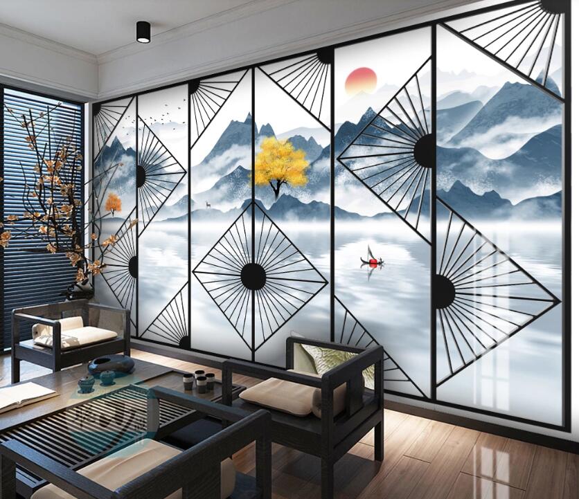 3D Classical Landscape 733 Wall Murals