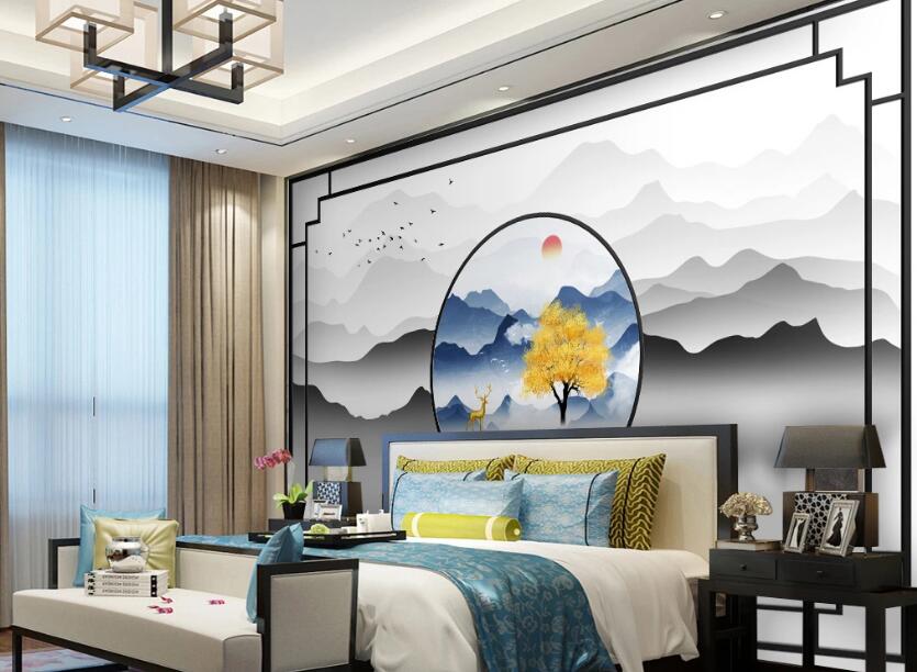 3D Frame The Landscape 732 Wall Murals