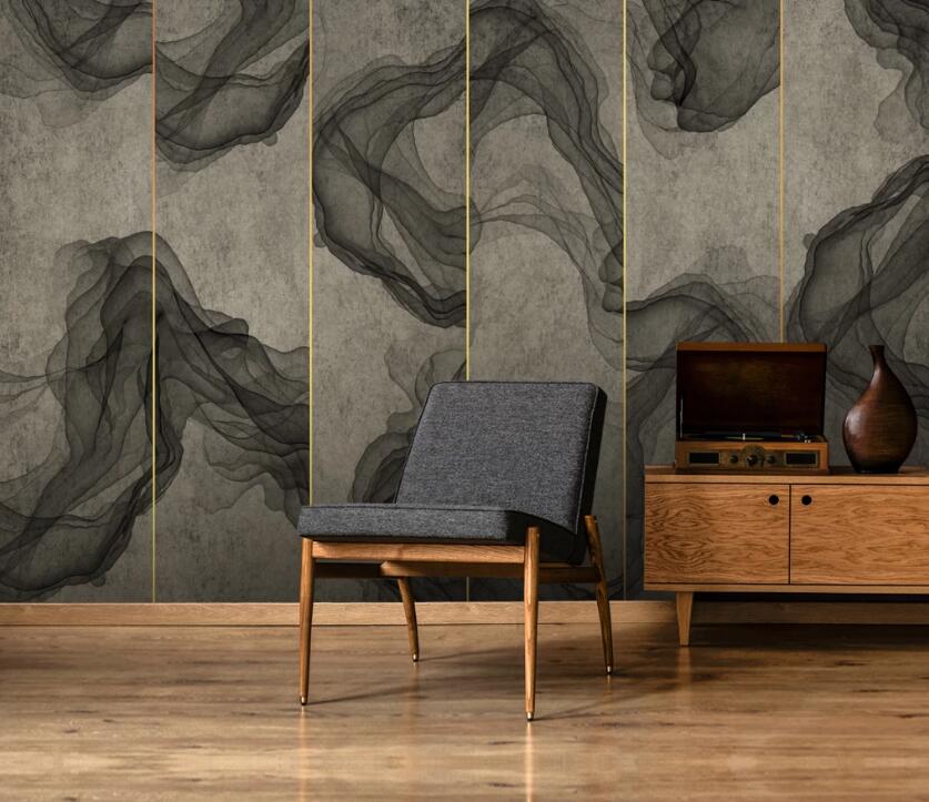 3D Long Grid Ink Ribbon 726 Wall Murals