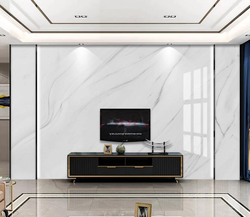 3D Scattered White 720 Wall Murals