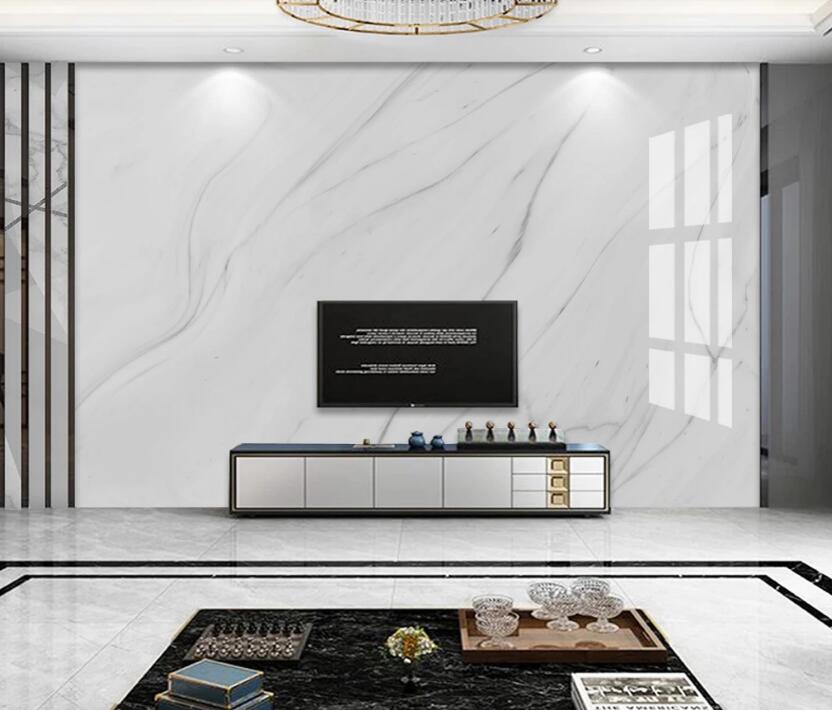 3D Scattered White 720 Wall Murals