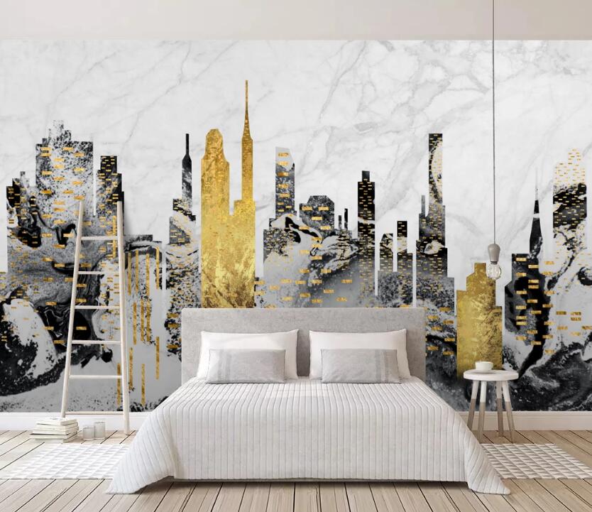 3D Impressionist Building 715 Wall Murals