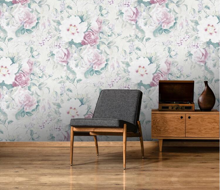 3D Elegant Flowers 437 Wall Murals