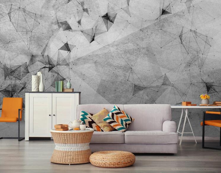 3D Gray Pattern Texture 434 Wall Murals