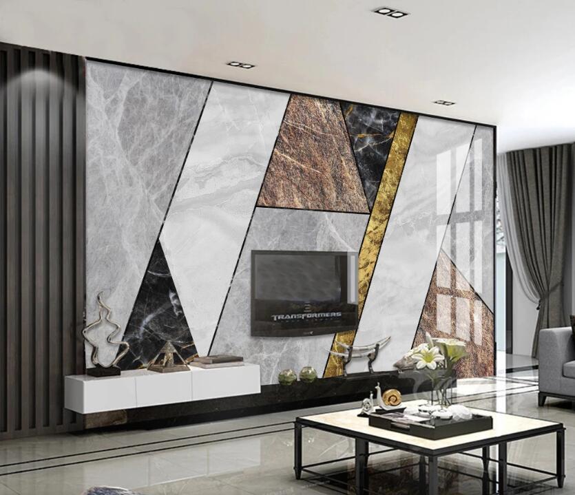 3D Dark Geometry 707 Wall Murals
