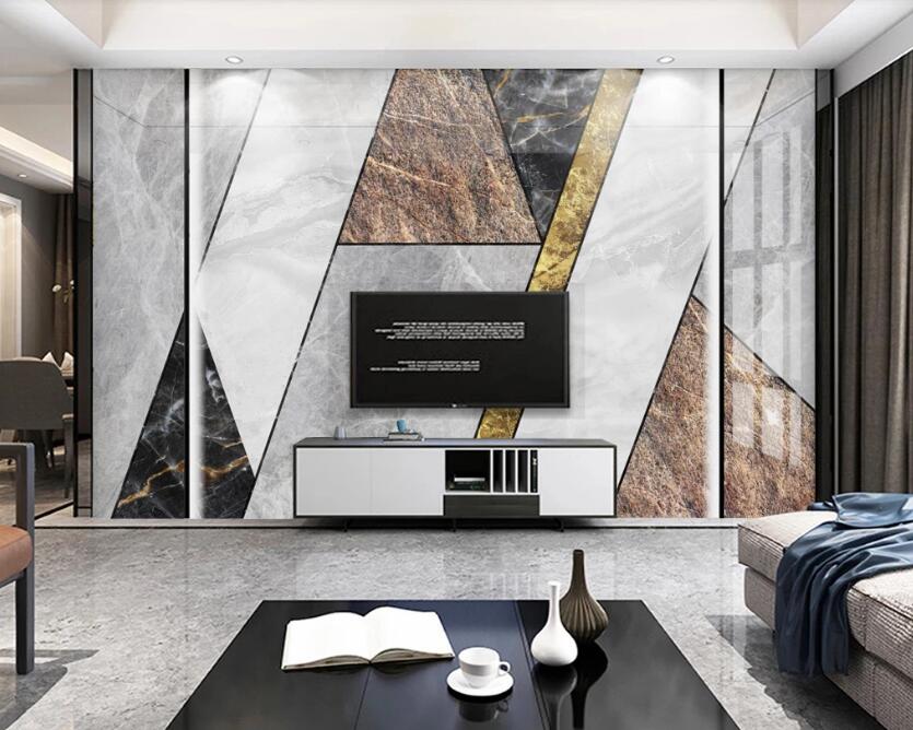 3D Dark Geometry 707 Wall Murals