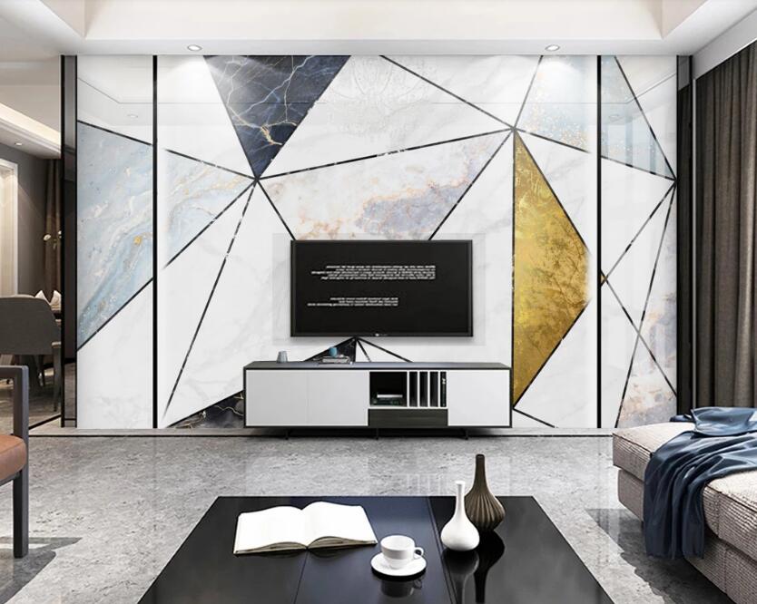 3D Triangle Butt 706 Wall Murals