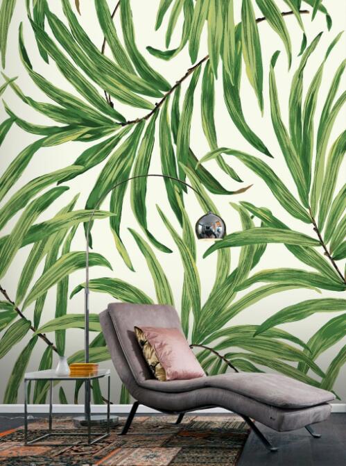 3D Narrow Leaves 836 Wall Murals