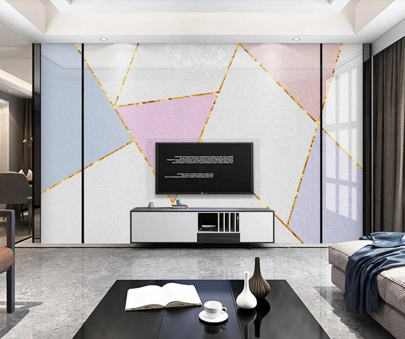 3D Bright Geometry 692 Wall Murals