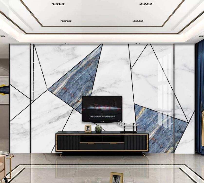 3D Texture Blue 691 Wall Murals