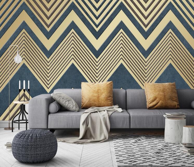 3D Triangle Arrangement 429 Wall Murals