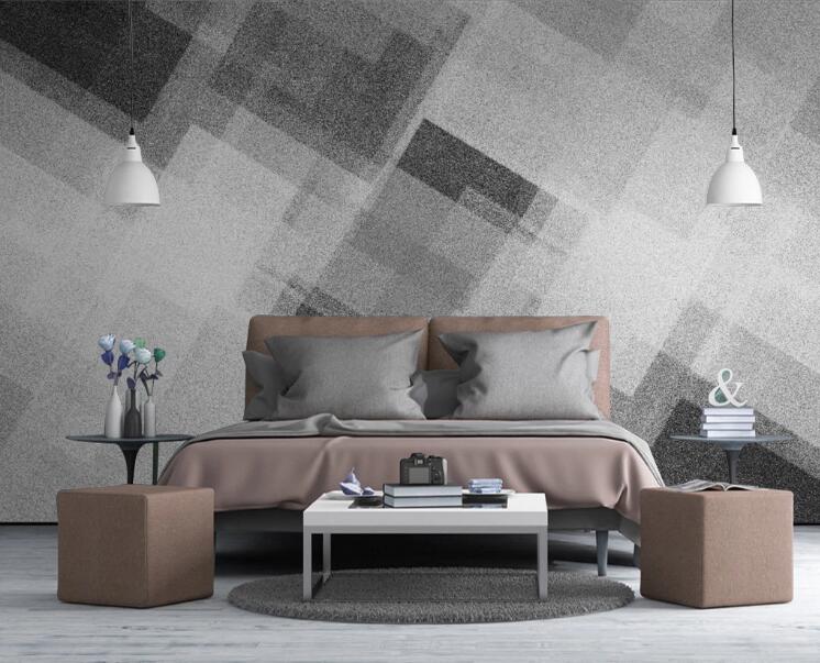 3D Three-color Square 419 Wall Murals