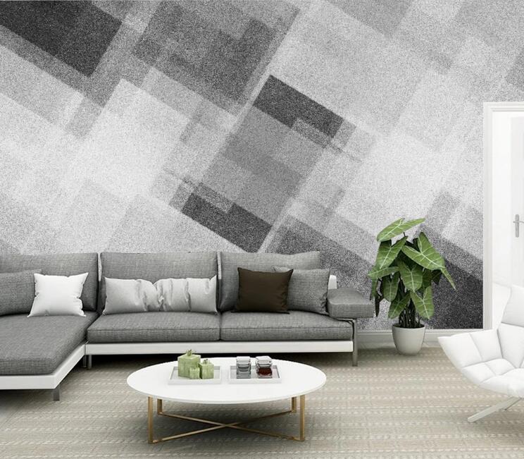 3D Three-color Square 419 Wall Murals