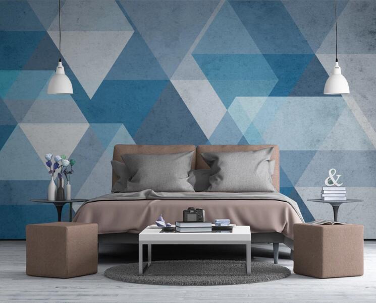 3D Blue Jigsaw 414 Wall Murals