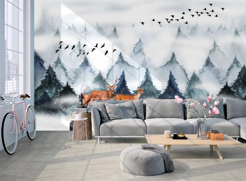 3D Tree Arrangement 653 Wall Murals