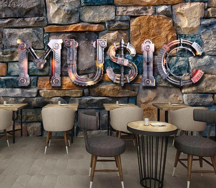 3D Metal Music Sign 645 Wall Murals