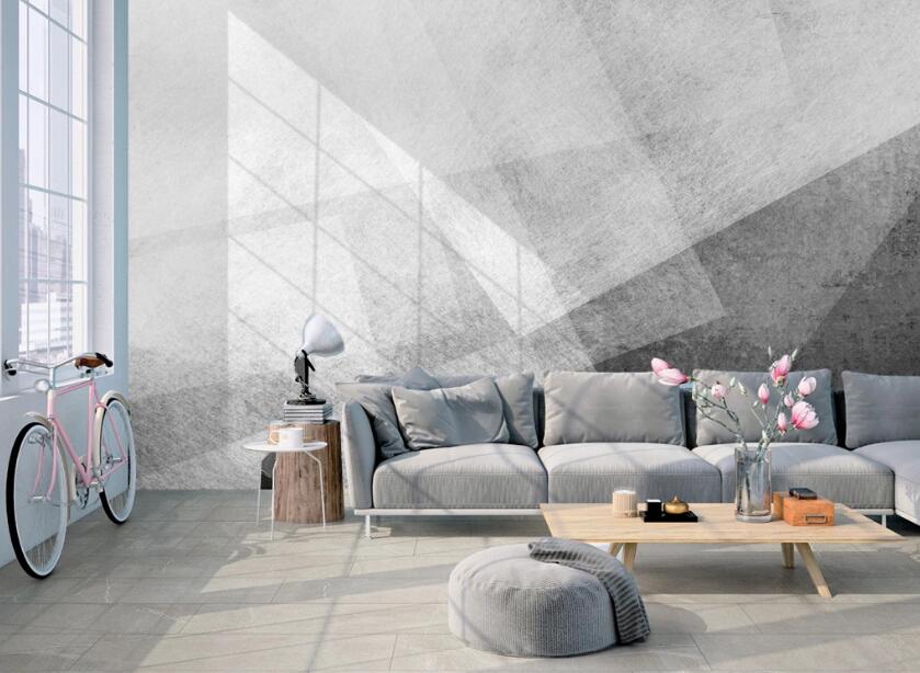 3D Simple Staggered 627 Wall Murals