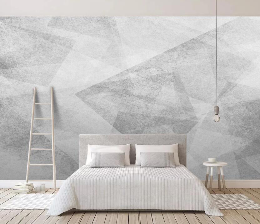 3D Interlaced Gray Texture 624 Wall Murals