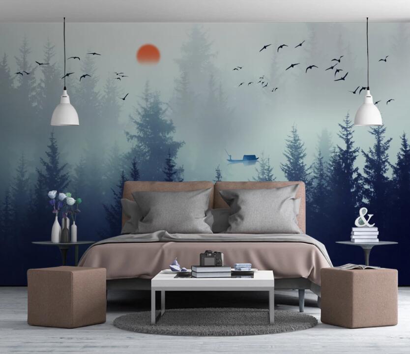 3D Twilight Is Heavy 623 Wall Murals