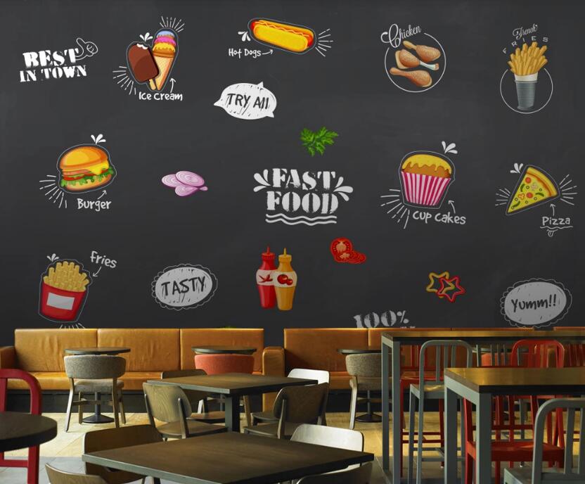 3D Exquisite Cuisine 613 Wall Murals