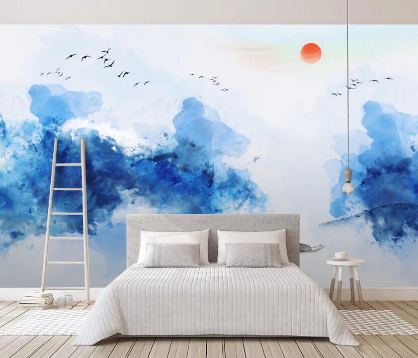 3D Blue Wonderland 599 Wall Murals