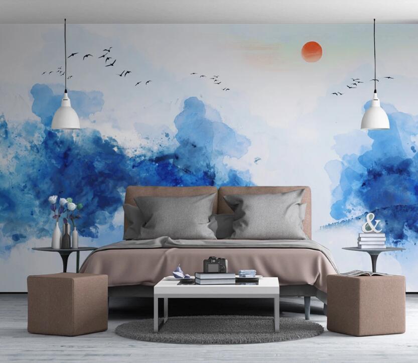 3D Blue Wonderland 599 Wall Murals