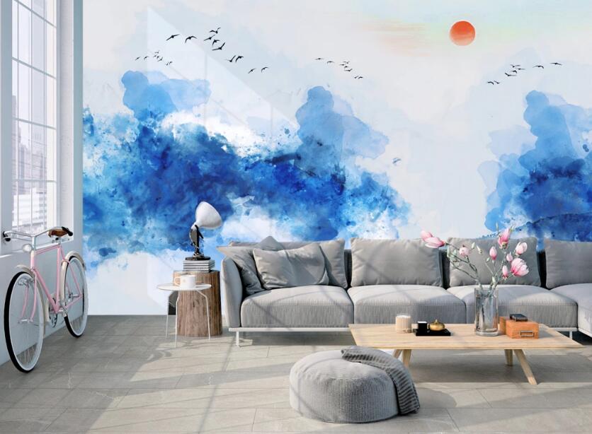3D Blue Wonderland 599 Wall Murals
