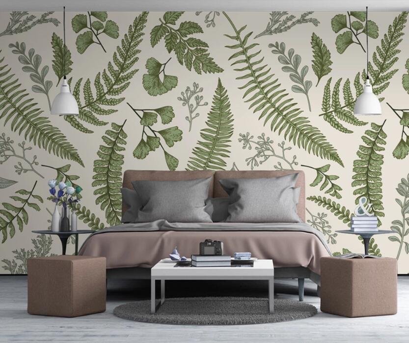 3D Morphological Leaves 591 Wall Murals