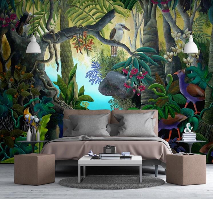 3D Mysterious Jungle 402 Wall Murals