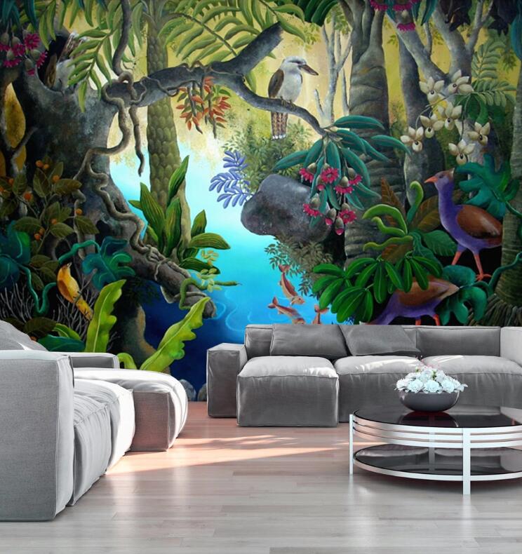 3D Mysterious Jungle 402 Wall Murals