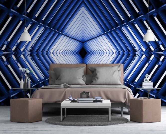 3D Technology Rhombus 385 Wall Murals