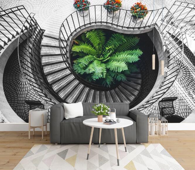 3D Spiral Staircase 383 Wall Murals