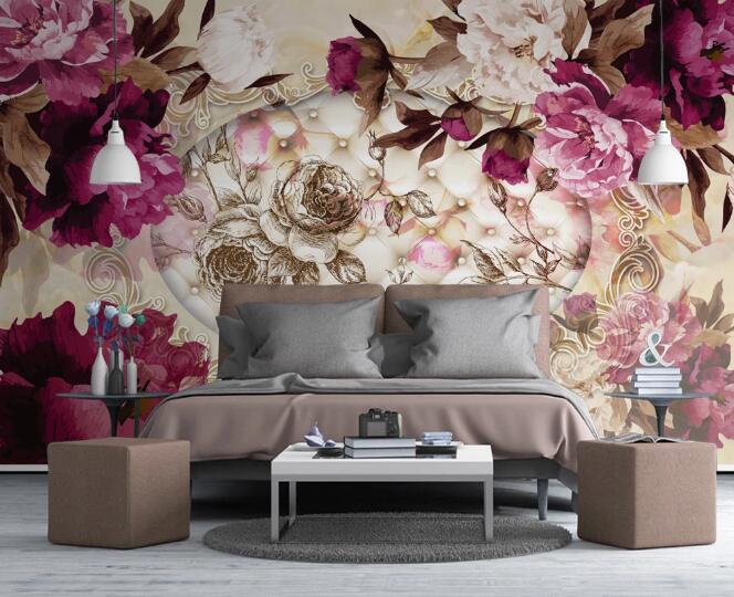 3D Beautiful Flowers 378 Wall Murals