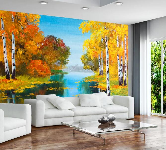 3D Autumn Trees 365 Wall Murals