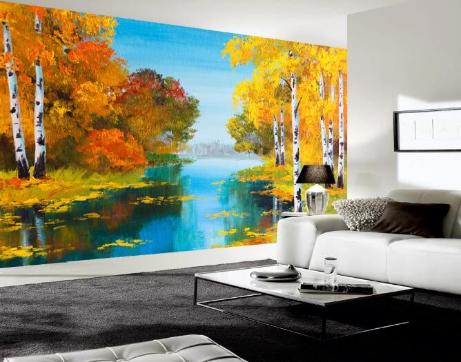 3D Autumn Trees 365 Wall Murals