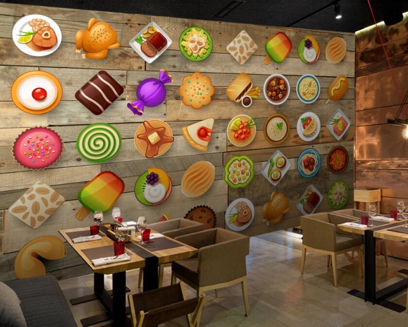 3D Food Arrangement 582 Wall Murals