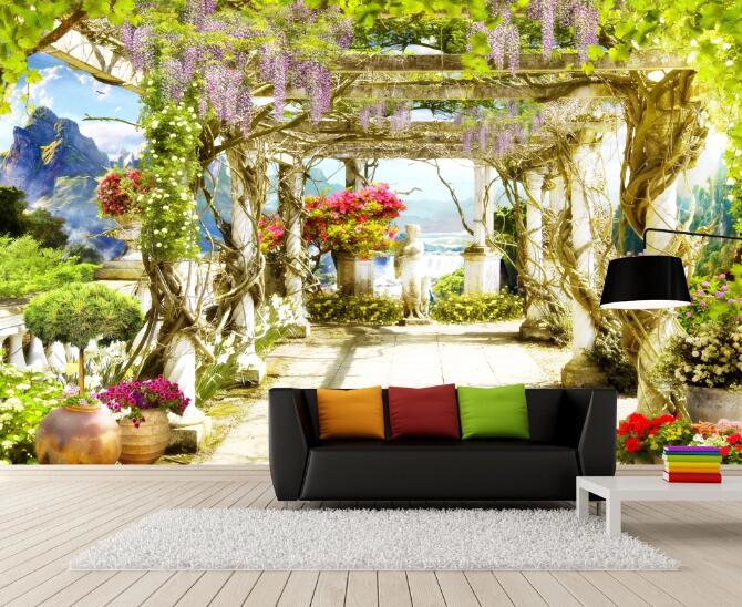 3D Trees And Vines 363 Wall Murals