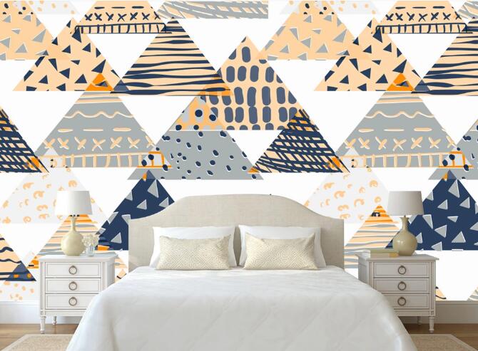 3D Cute Triangle 356 Wall Murals