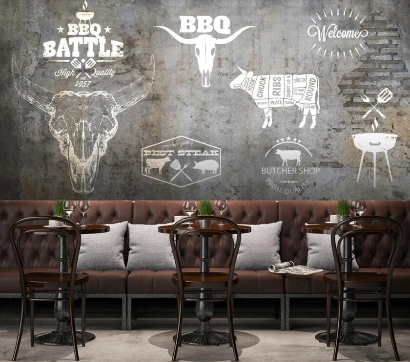 3D Animal Outline 565 Wall Murals