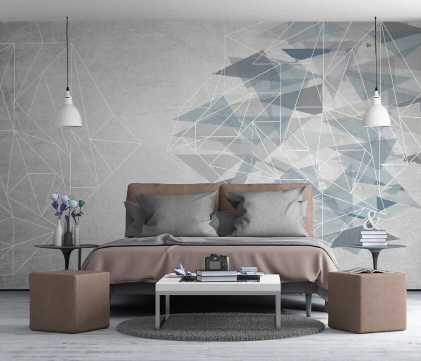 3D Light Triangle 550 Wall Murals