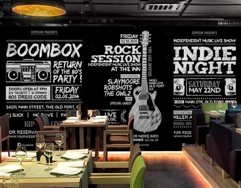 3D Music Guitar 539 Wall Murals