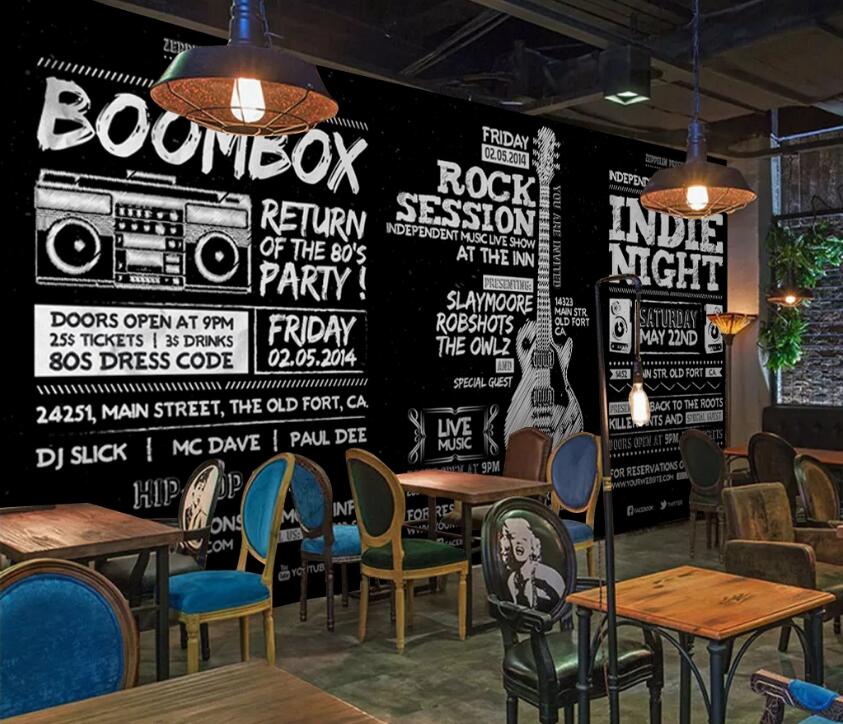 3D Music Guitar 539 Wall Murals