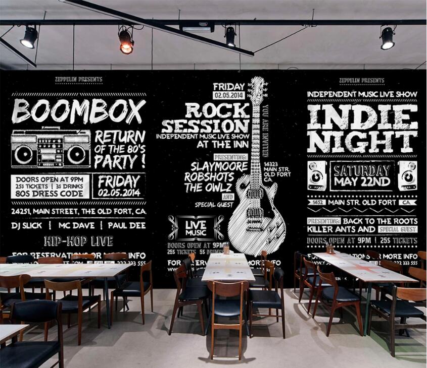 3D Music Guitar 539 Wall Murals