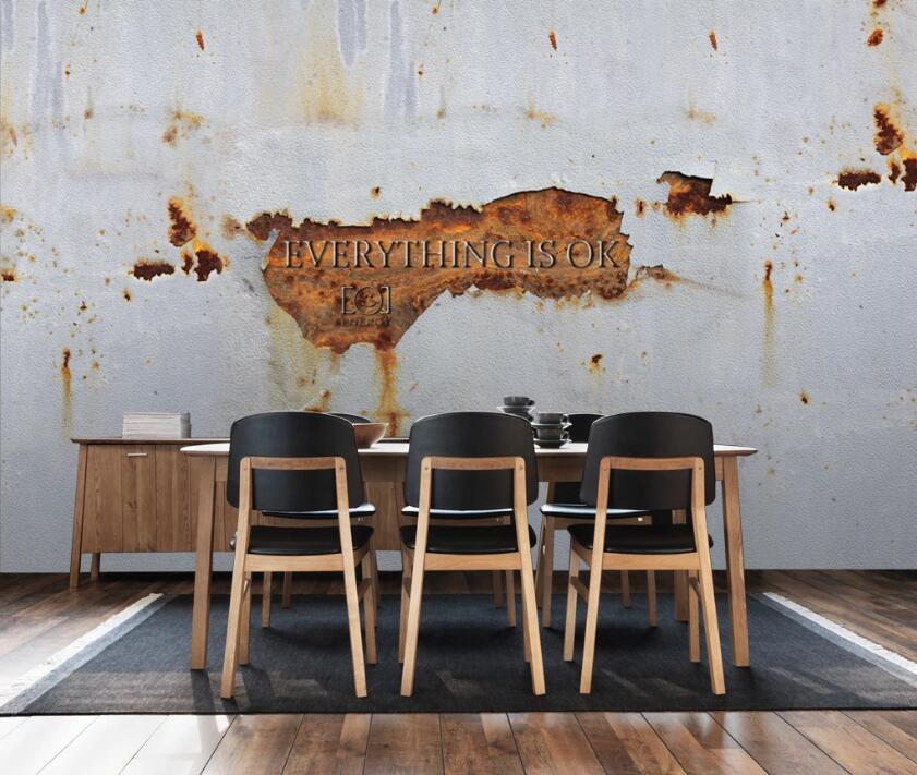 3D Metal Rust 532 Wall Murals