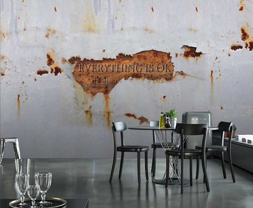 3D Metal Rust 532 Wall Murals